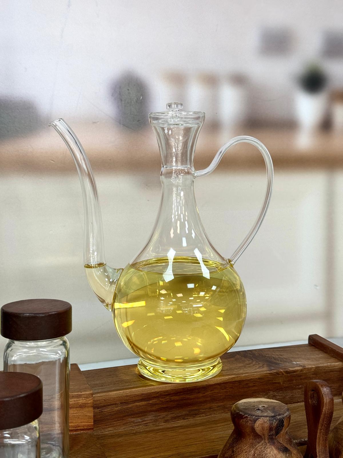 İbrikli Düz Model İbrikli Cam Yağdanlık 750 Ml