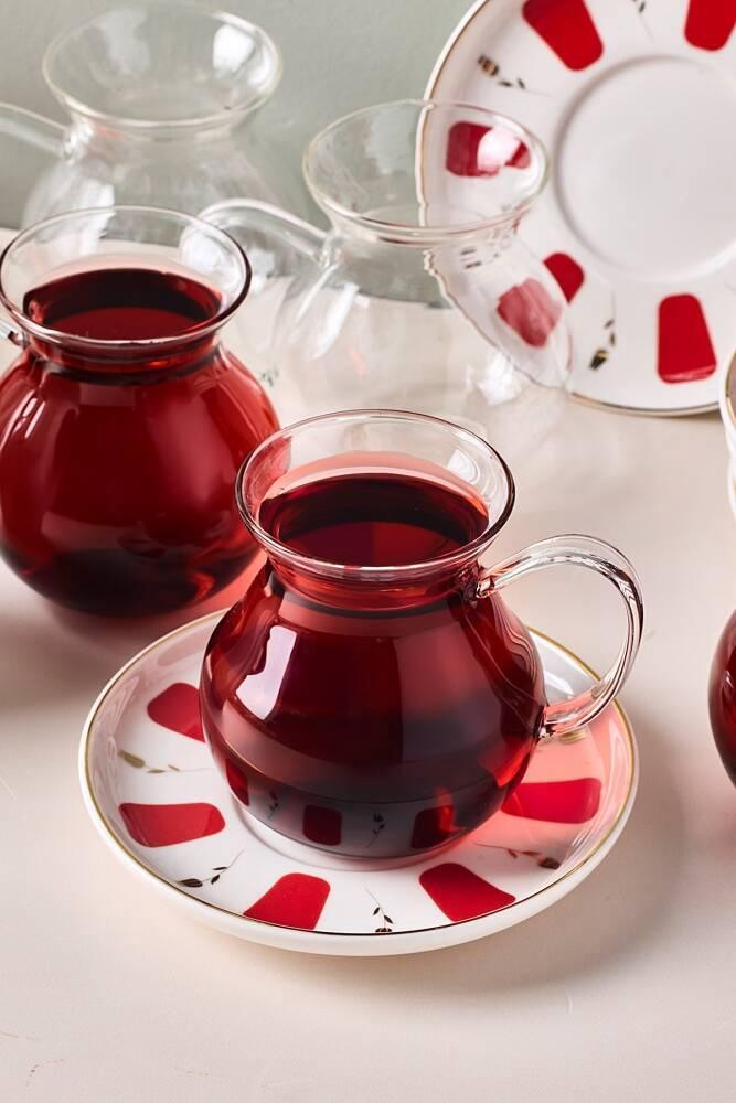 Perotti FİLİZ 12 PARÇA ÇAY SETİ KULPLU 210 ML