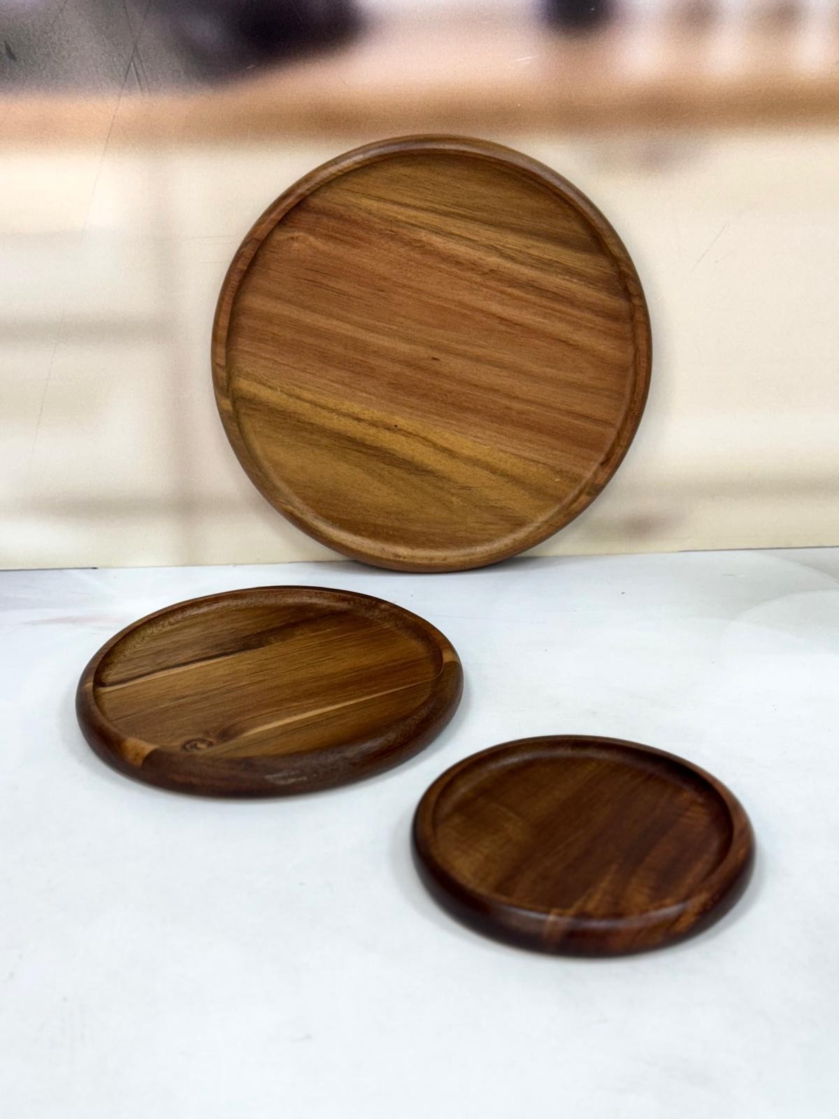 AROW Akasya 3 lü Tabak  Seti 26/20/15 cm