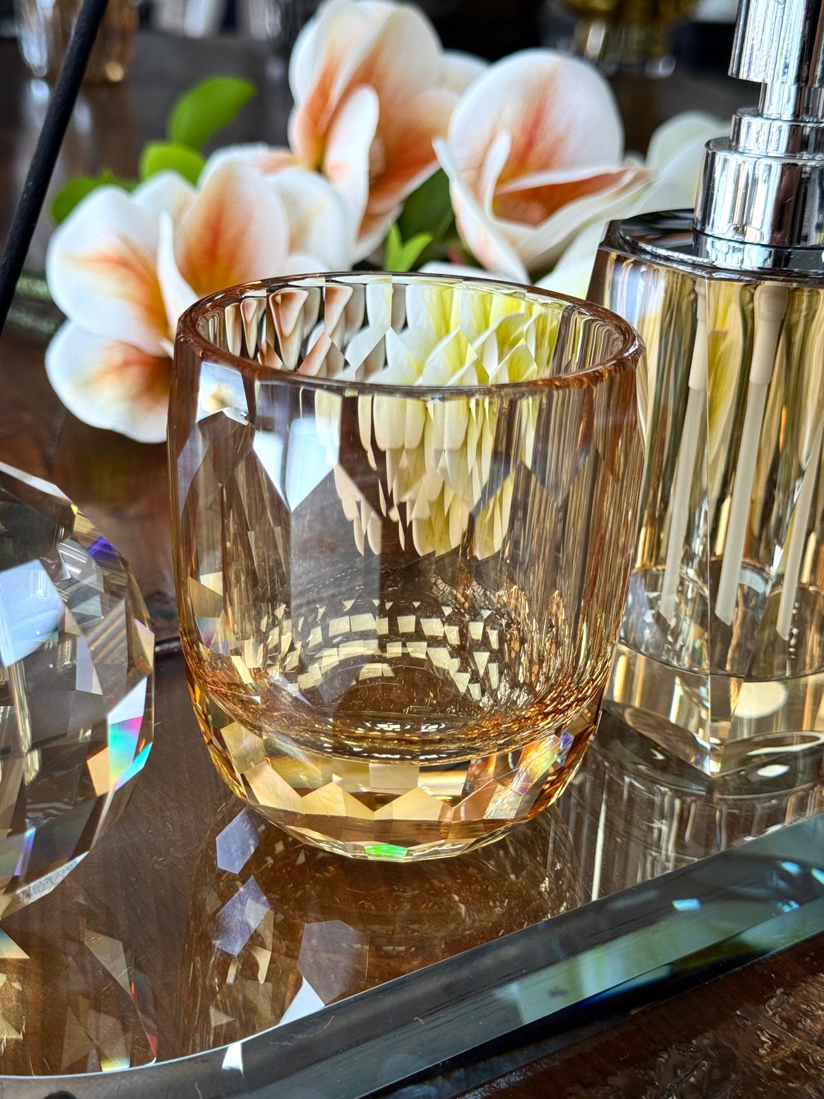 Kristal Banyo Takımı-Bal Renk