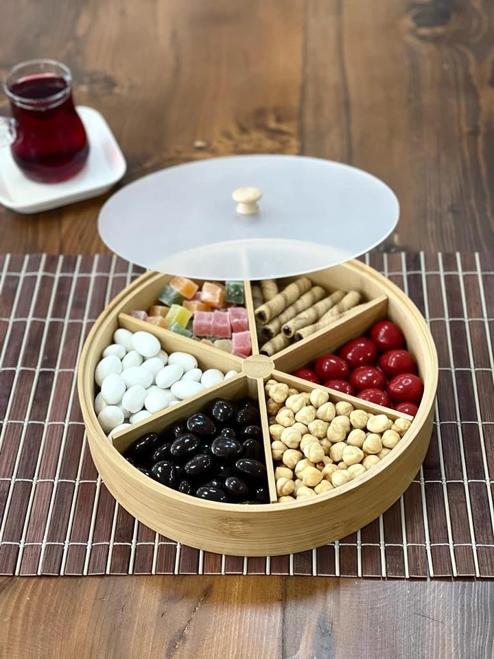 ACAR Bambu 6 Lı Bölmeli Çerezlik