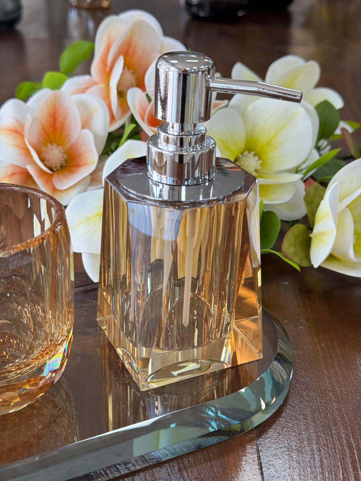 Kristal Banyo Takımı-Bal Renk