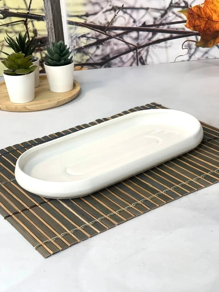 ACAR Bianco Perla Oval Tabak
