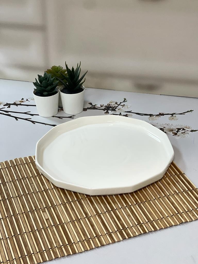 ACAR Hexagon Art 26  Cm Yemek  Tabağı