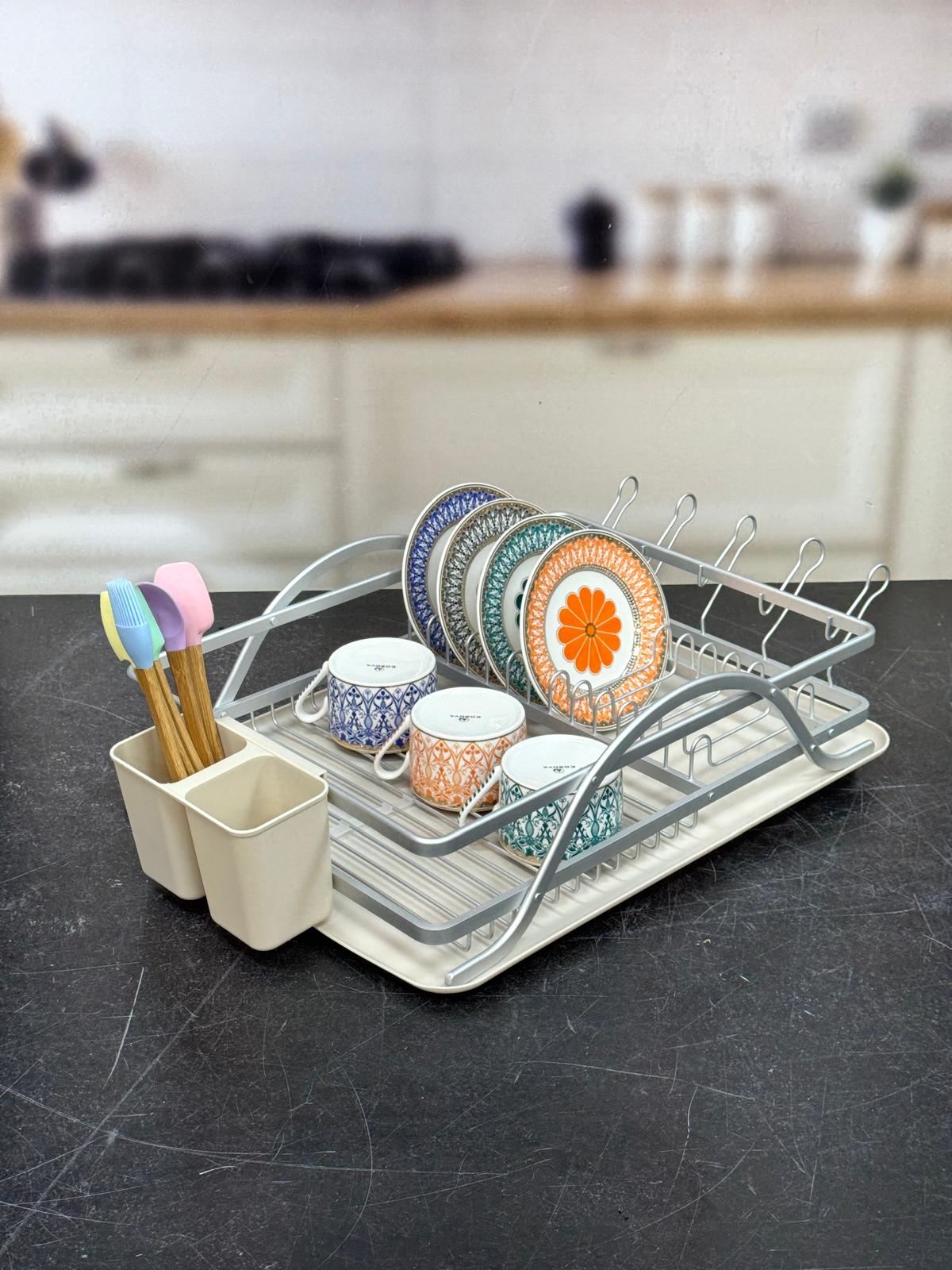 Alüminyum Bulaşık Sepeti Krem