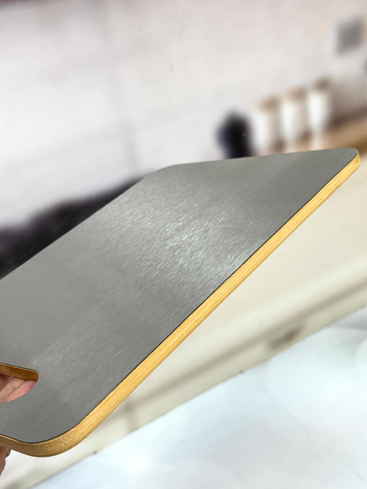 Çift Taraflı Çelik Ve Bambu Kesme Tahtası 30/20 Cm