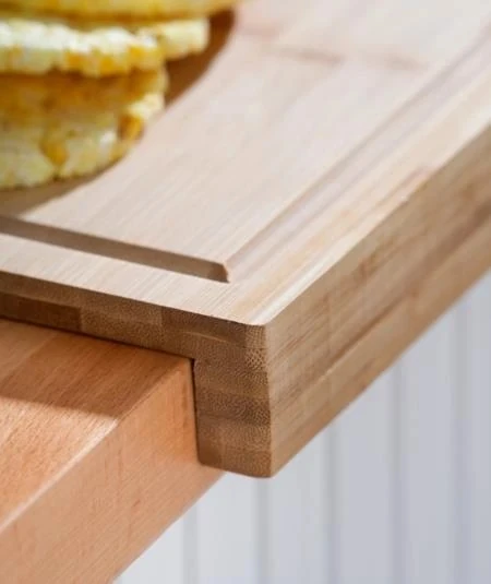 Bambu dikdörtgen sunum ve kesme tahtası 35/24 cm