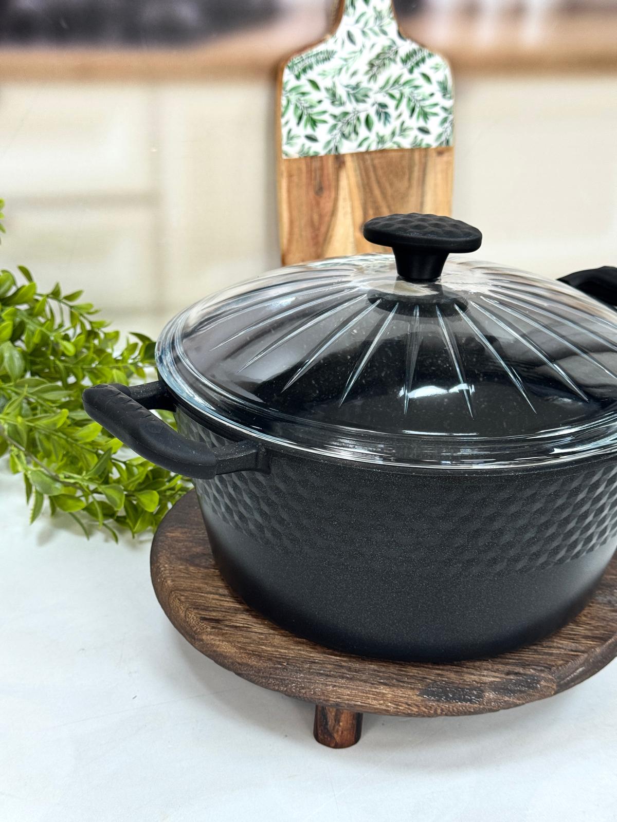 Dıamente Granit Döküm Derin Model Tencere 28 CM