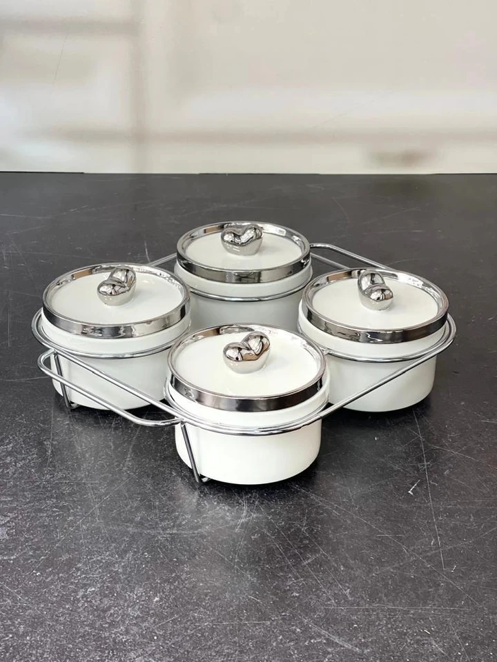 ACAR Felıx Collectıon Metal Standlı4 Lü Baharat Takımı