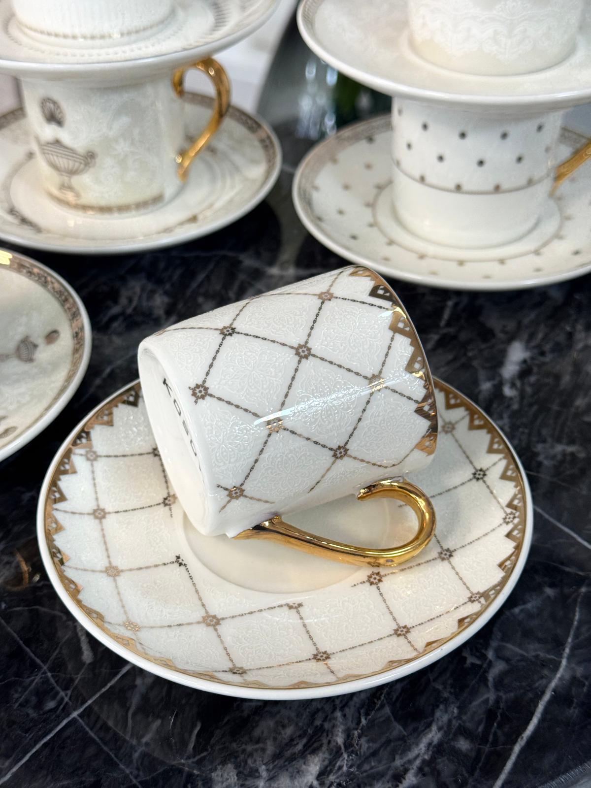 6 Kişilik Porselen Fincan Takımı 90 Ml