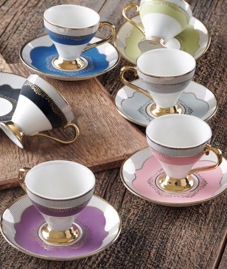 ACAR Vıvıan 6 Lı Kahve Fincan Seti