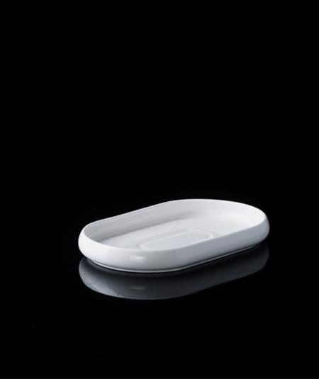 ACAR Bianco Perla Porselen Oval Tabak 20x12.5x2.5 cm