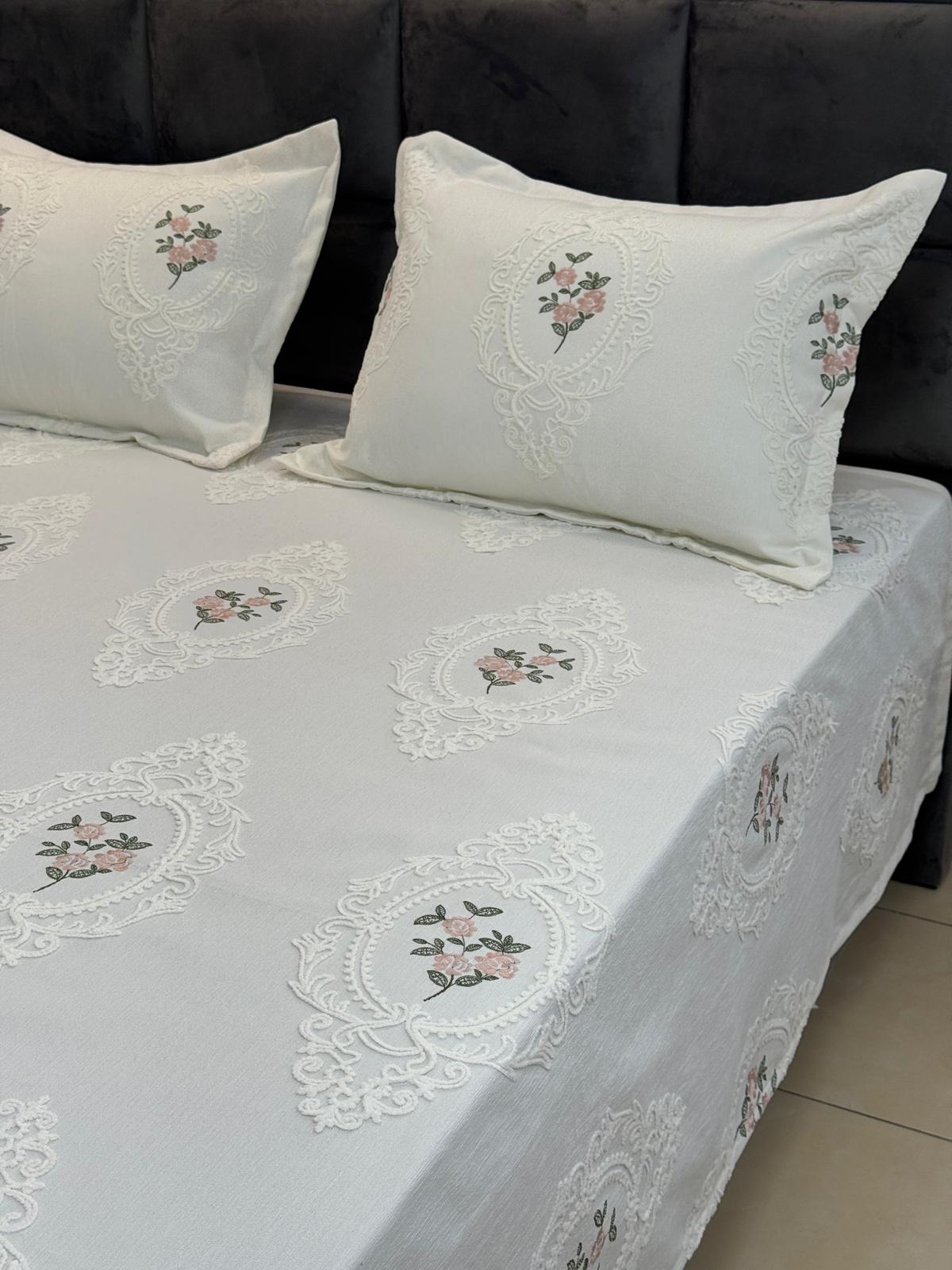 Ottoman Nakışlı Pike Takımı 260/260 cm