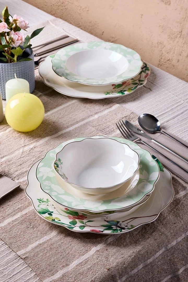 Perotti Bridy Bone 6 Kişilik 24 Parça Porselen Yemek Takımı