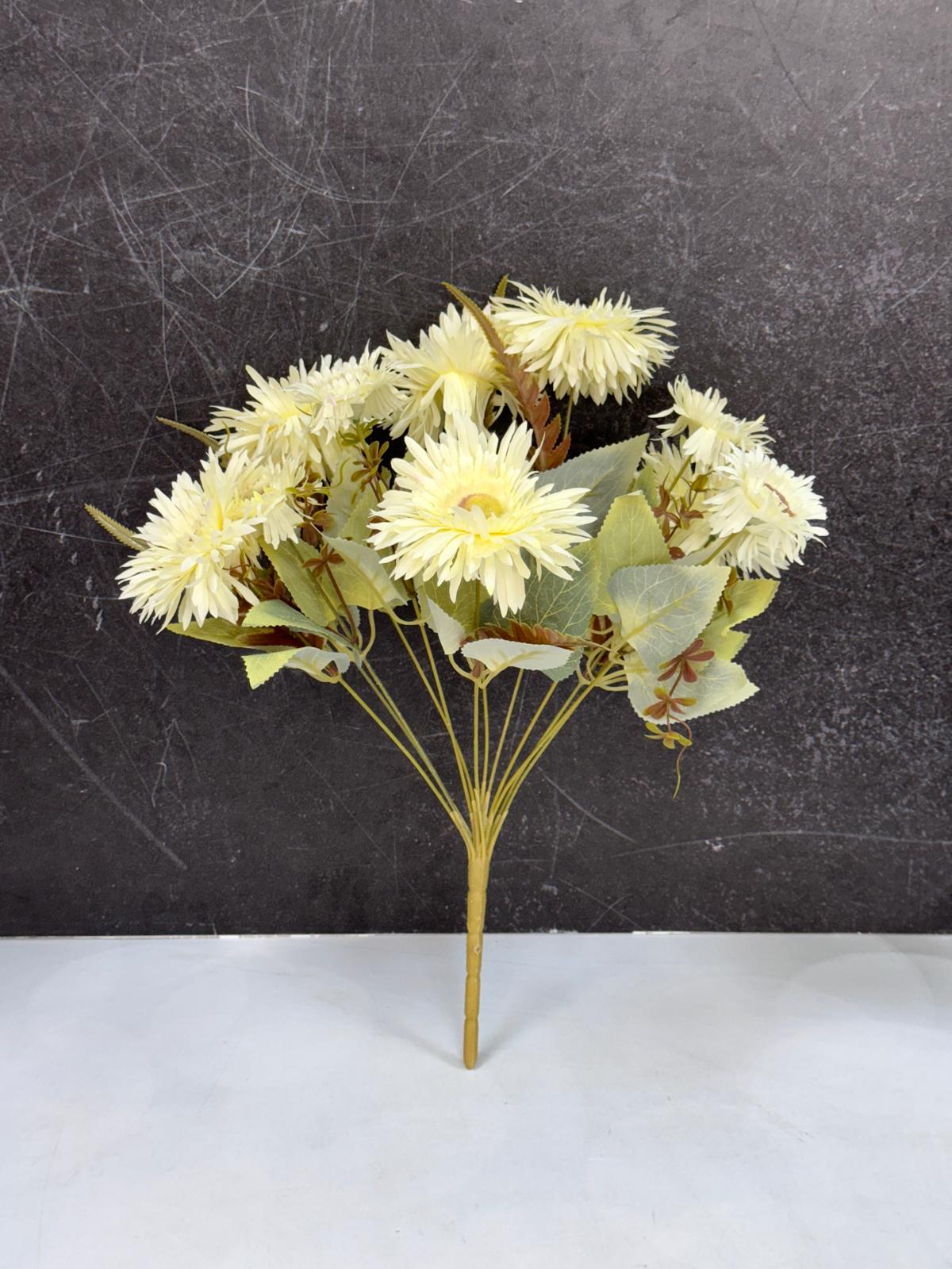 YAPAY LÜX GELBERA DEMETİ 45 CM 12 ÇİÇEKLİ