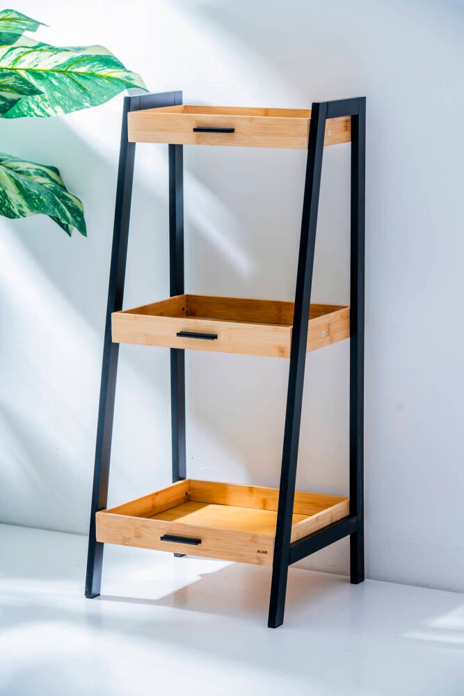 Ahşap Banyo Rafı Organizer