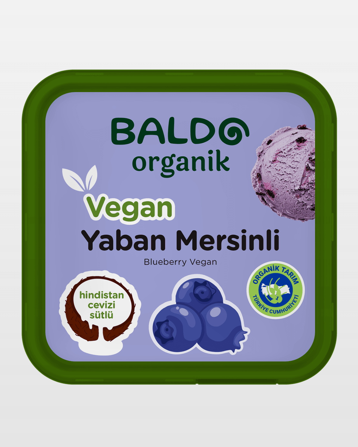 Yaban Mersinli Vegan Dondurma 400 gr