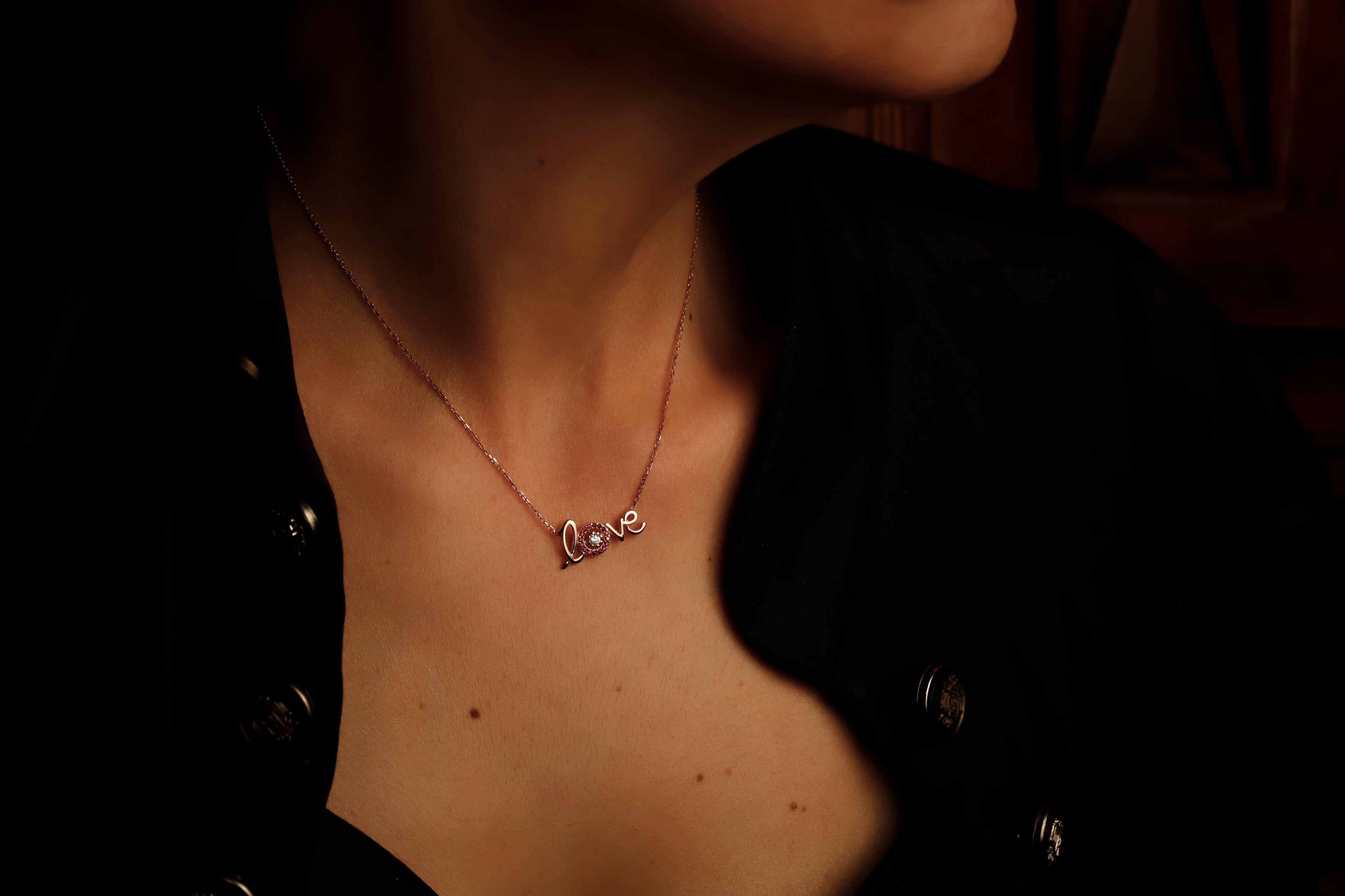 Love Taşlı Kolye