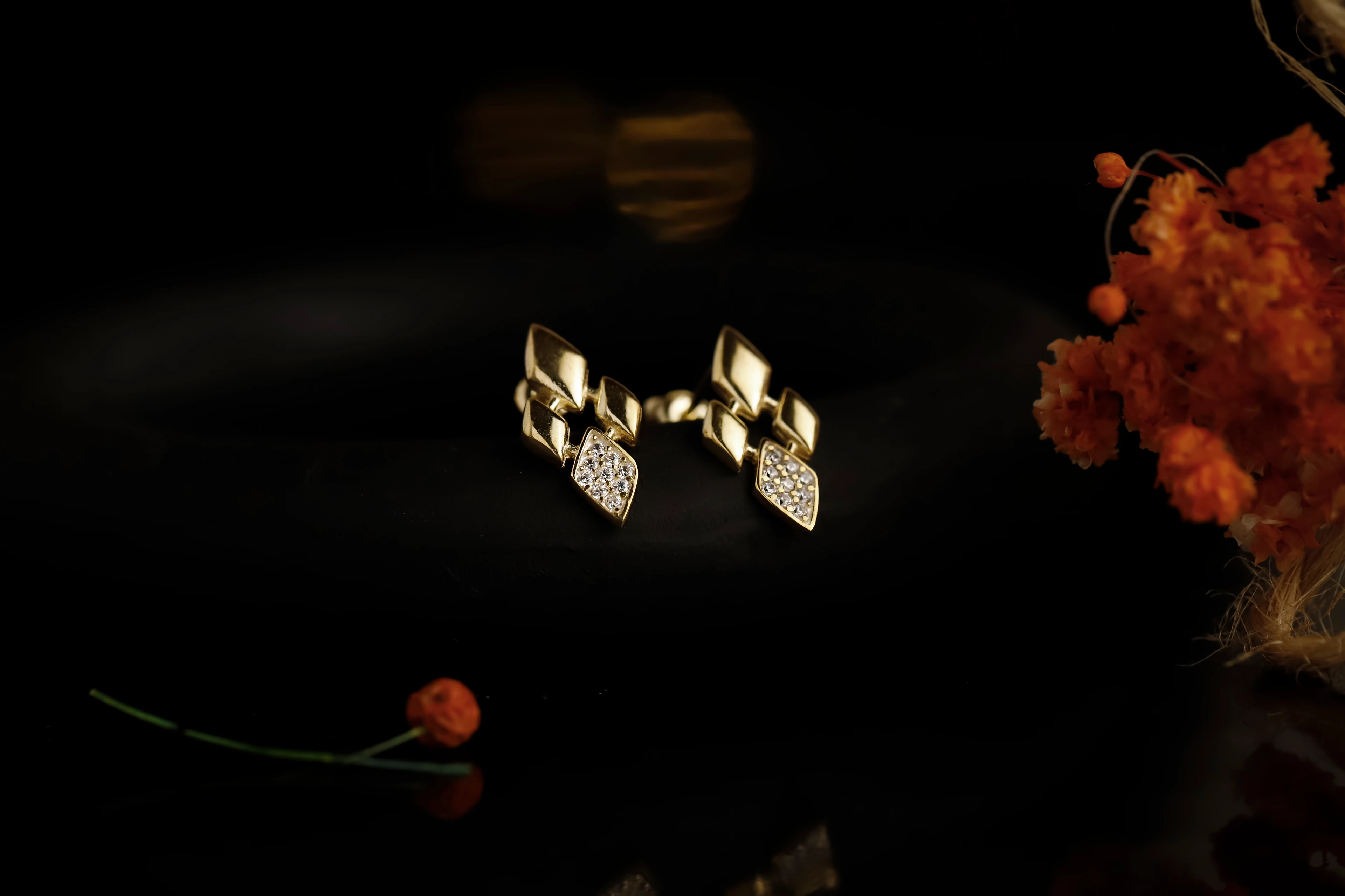 Mozaik Işıltı Küpe