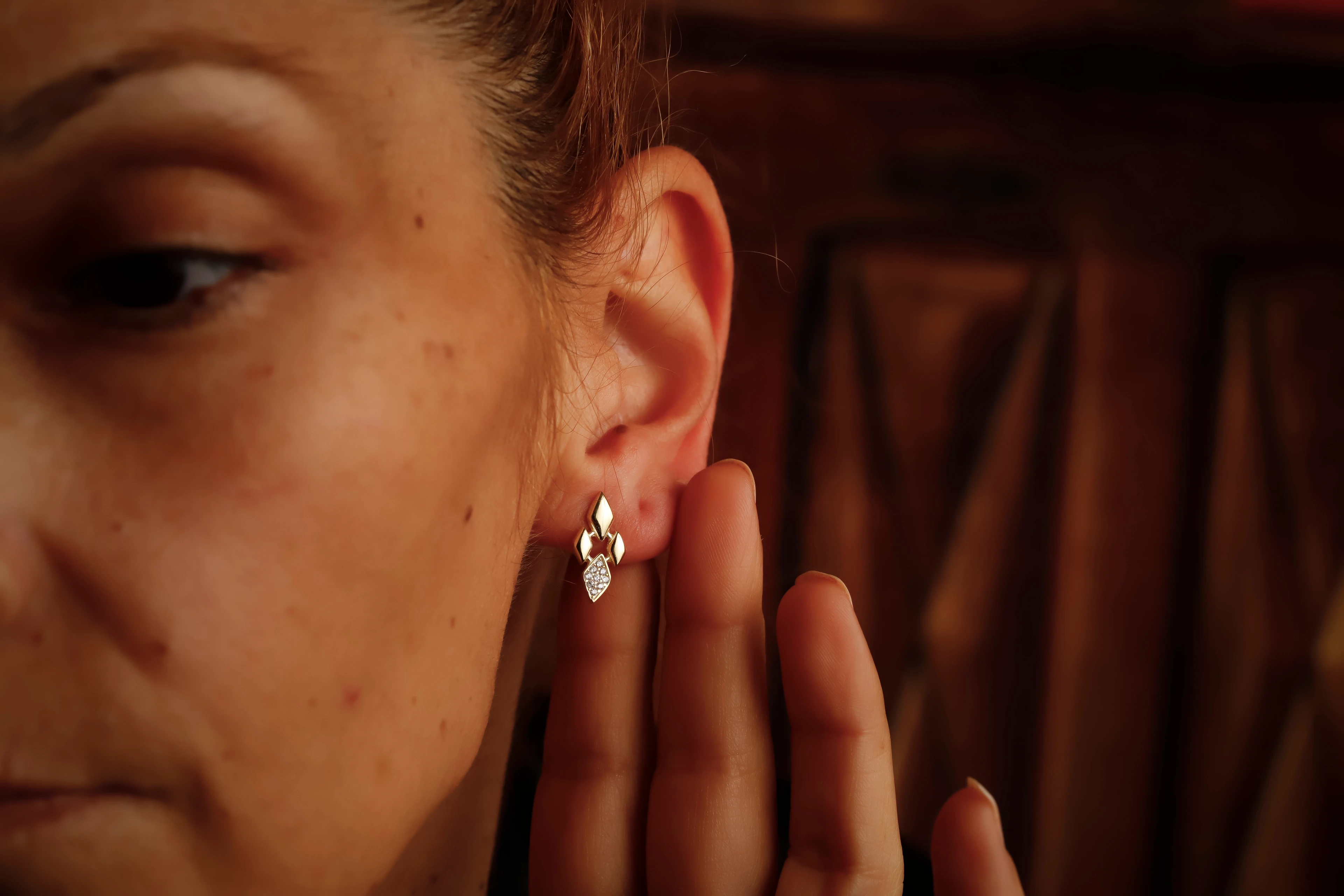 Mozaik Işıltı Küpe