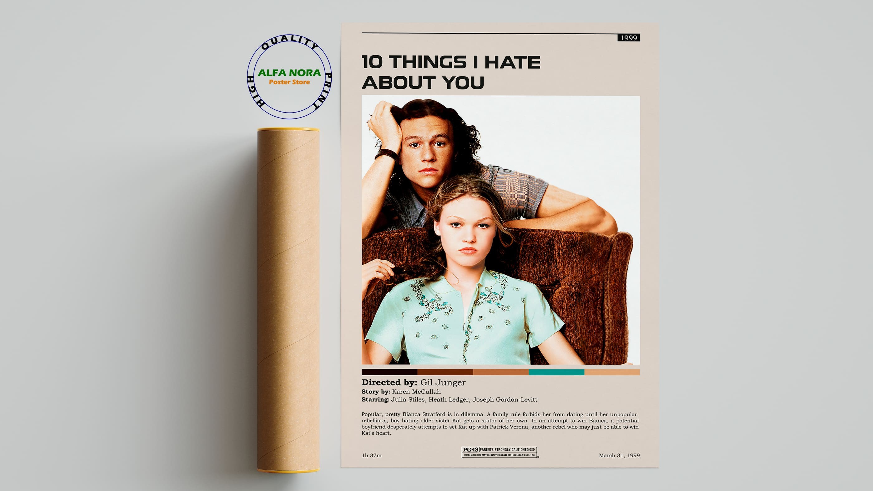10 Things I Hat About You Print/10 Things I Hat About You Wall Art/10 Things I Hat About You Poster