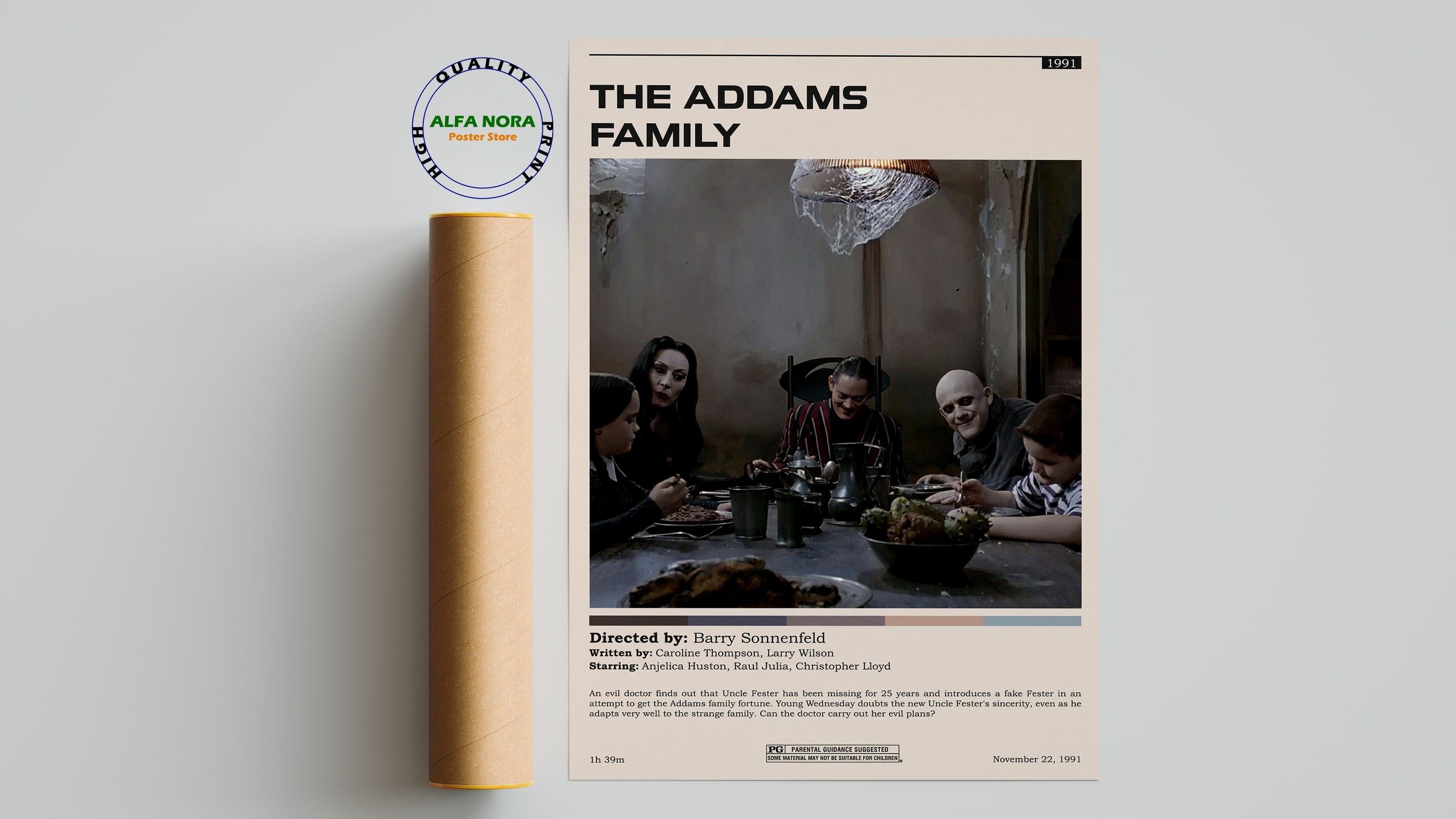 Addams Family Print/Addams Family Wall Art/Addams Family Poster