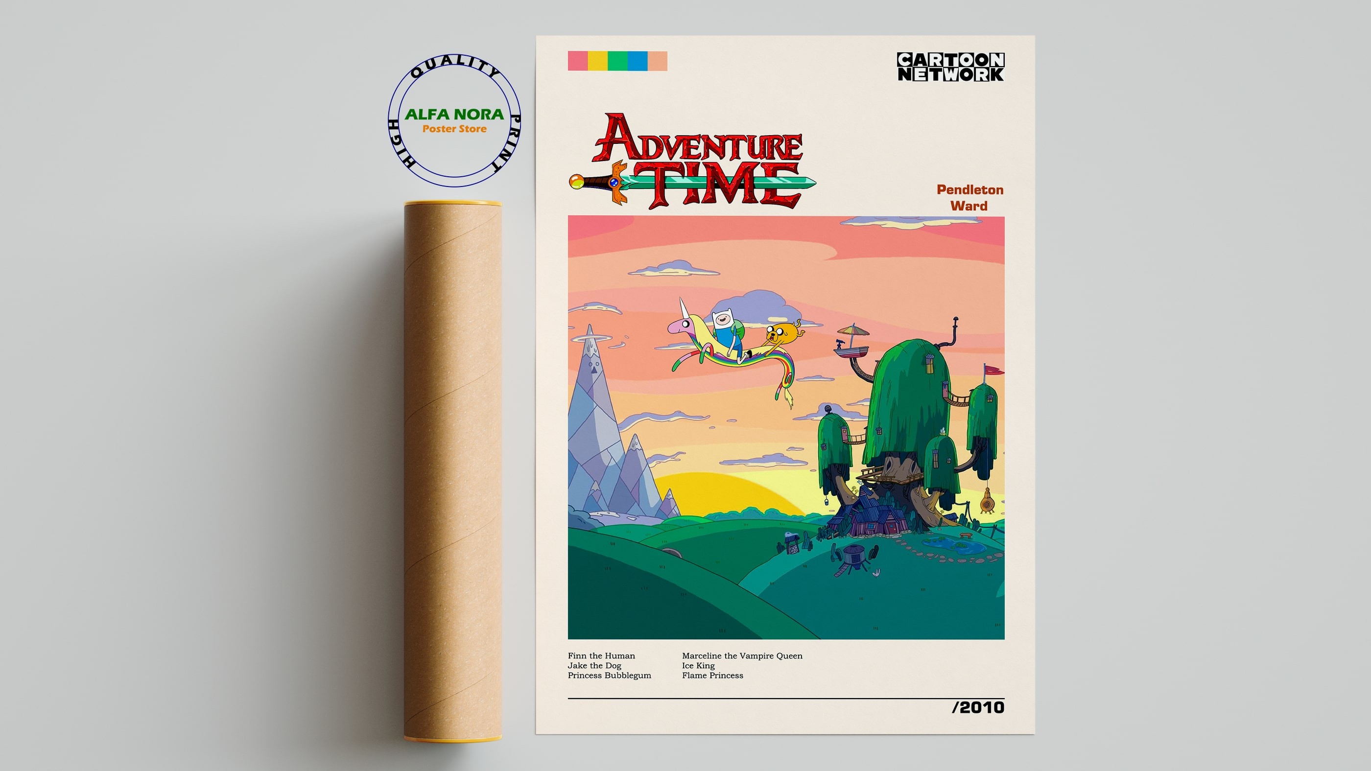 Adventure Time Print/Adventure Time Wall Art/Adventure Time Poster