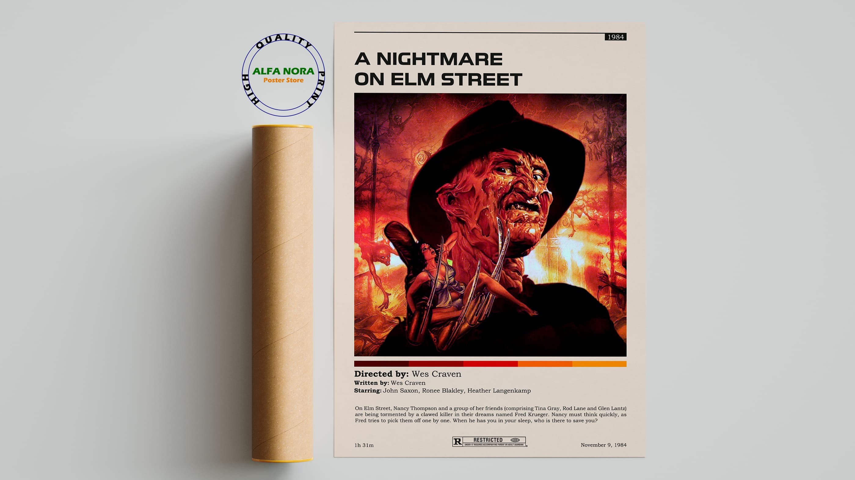 A Nightmare on Elm Street Print/A Nightmare on Elm Street Wall Art/A Nightmare on Elm Street Poster