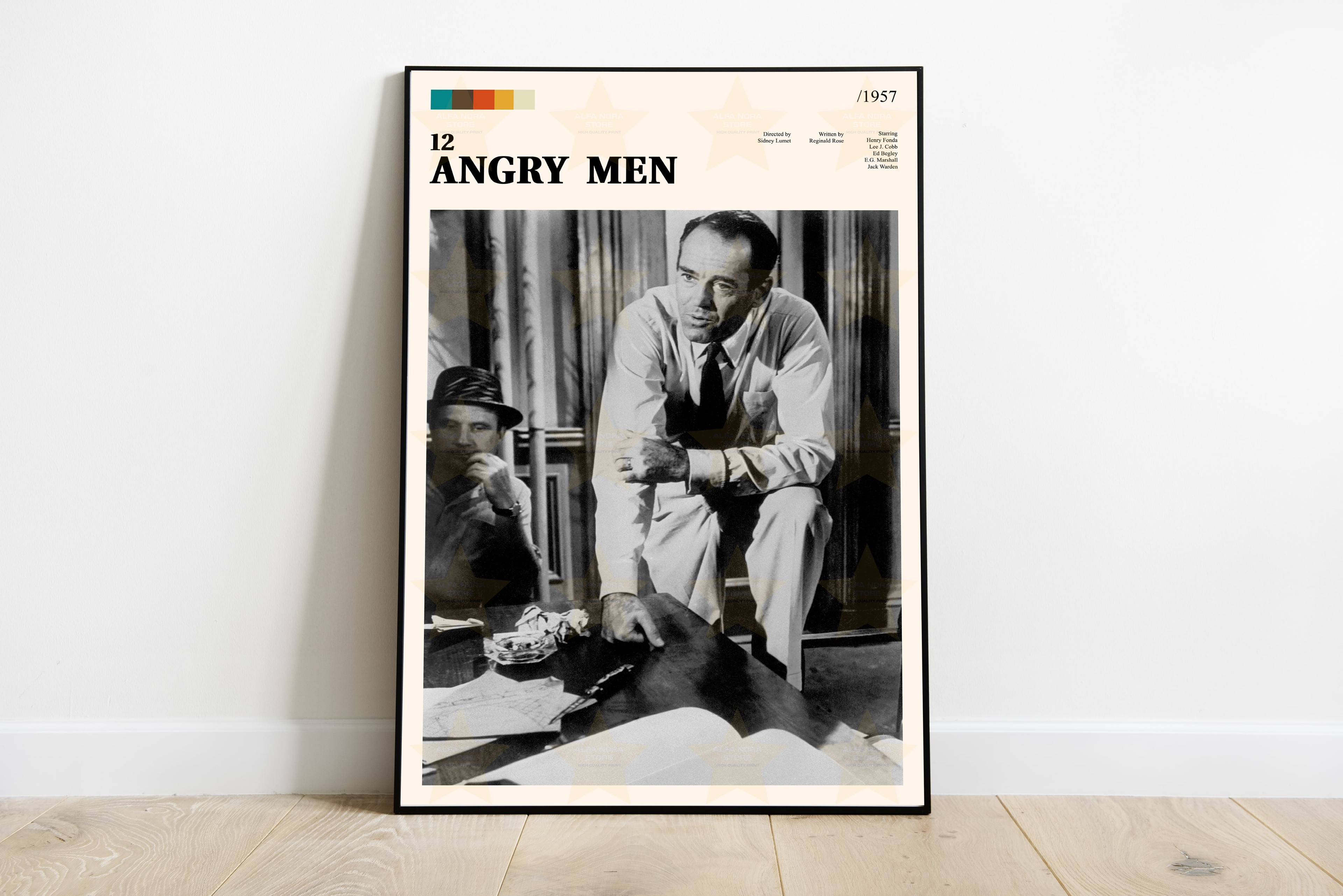 12 Angry Men Print/12 Angry Men Wall Art/12 Angry Men Poster