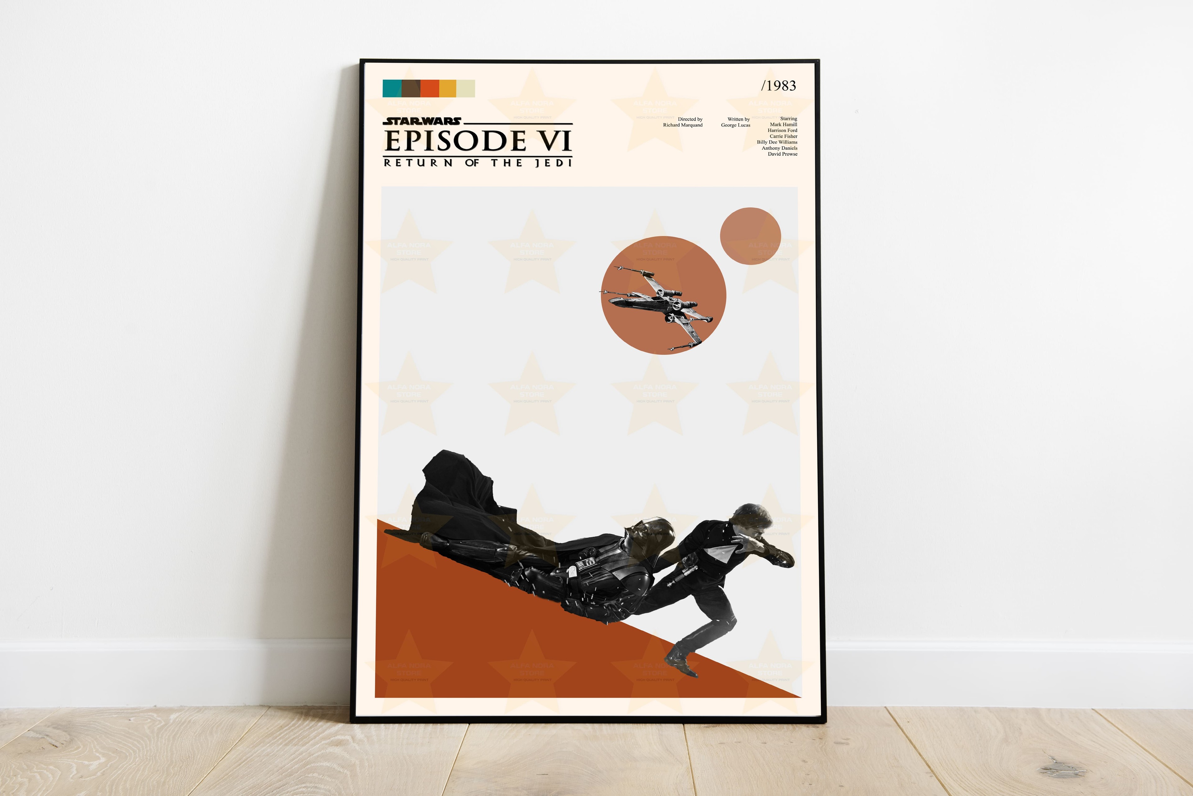 Return of The Jedi Print/Return of The Jedi Wall Art/Return of The Jedi Poster