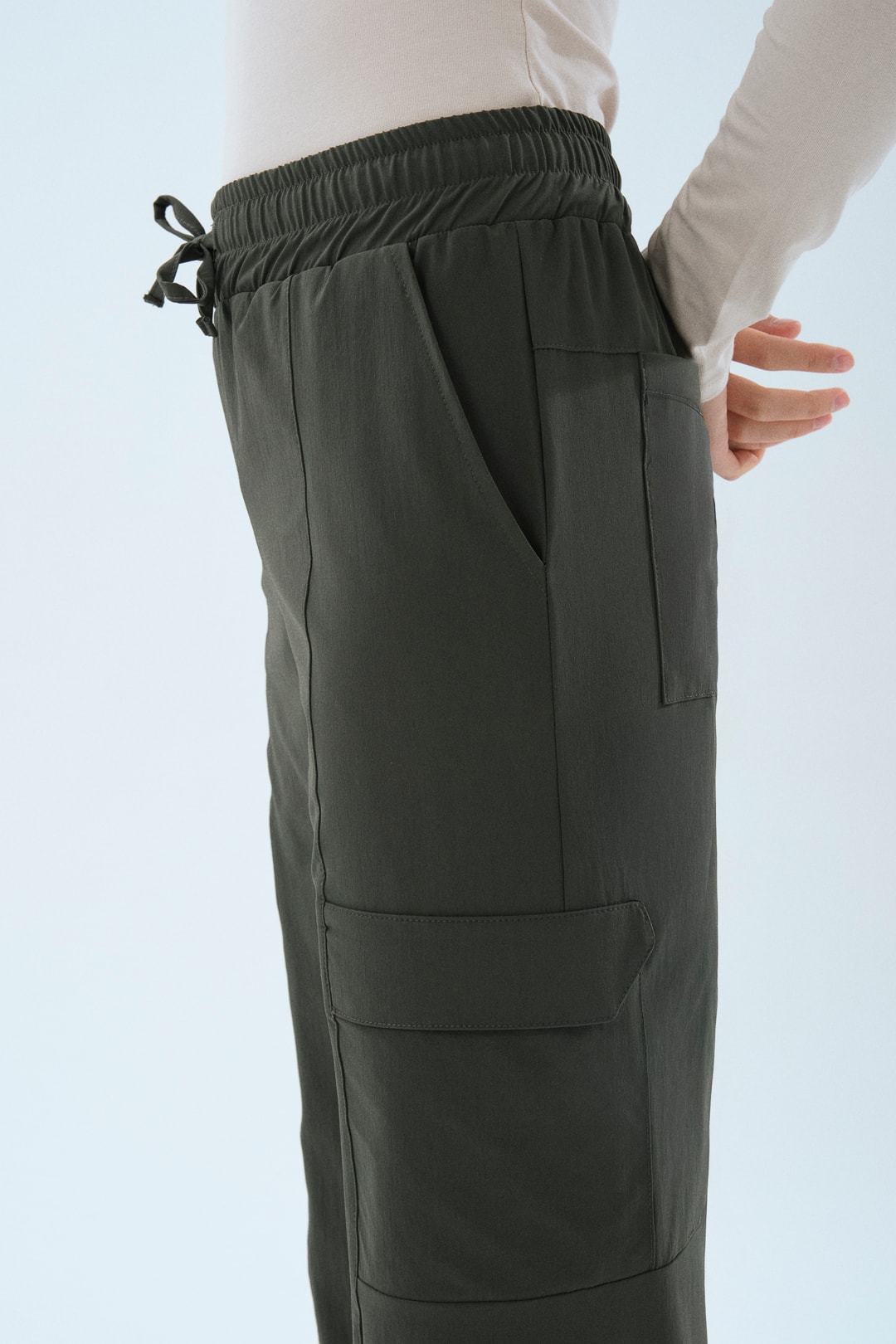 BELİ LASTİKLİ TEKNİK KADIN SCRUB PANTOLON