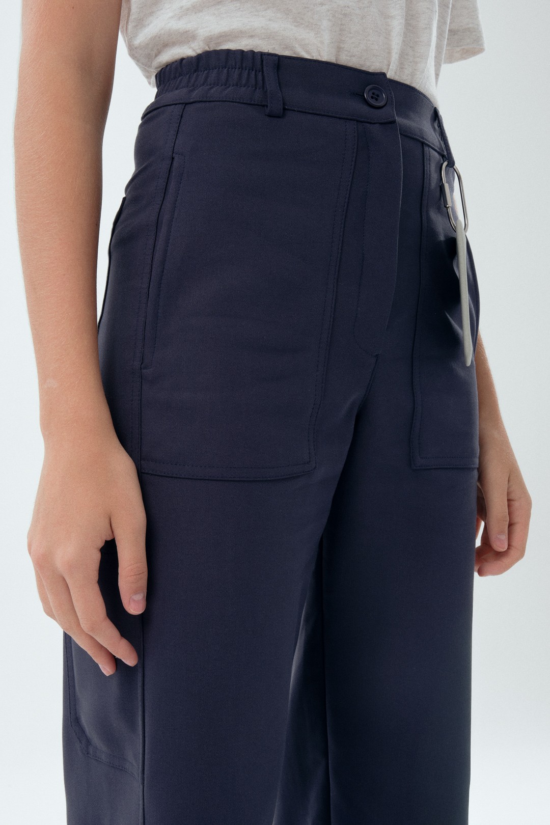 ÇOK CEPLİ KADIN SCRUB PANTOLON - LACİVERT