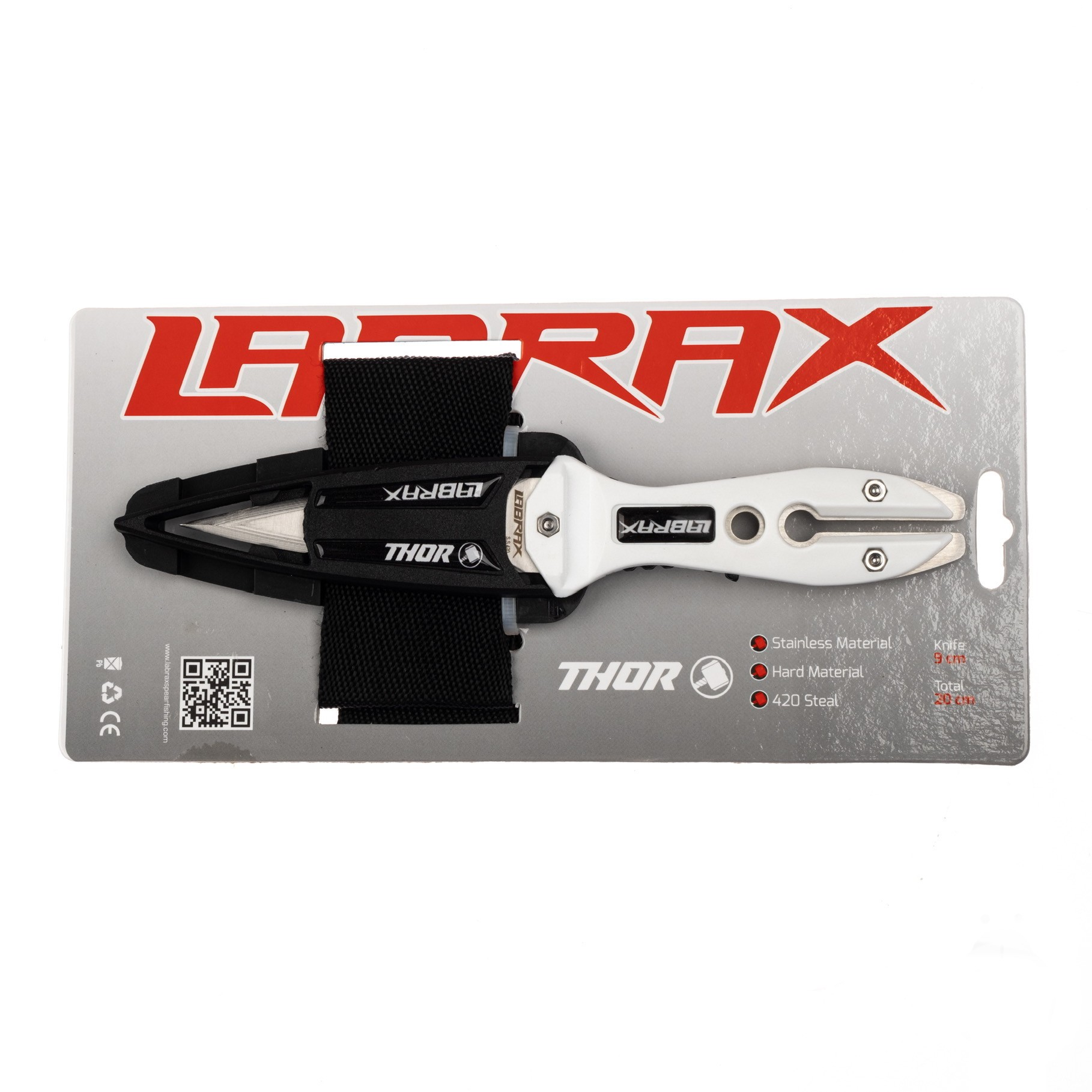 Labrax Thor Dalış Bıçak Seti Kol Bantlı Beyaz