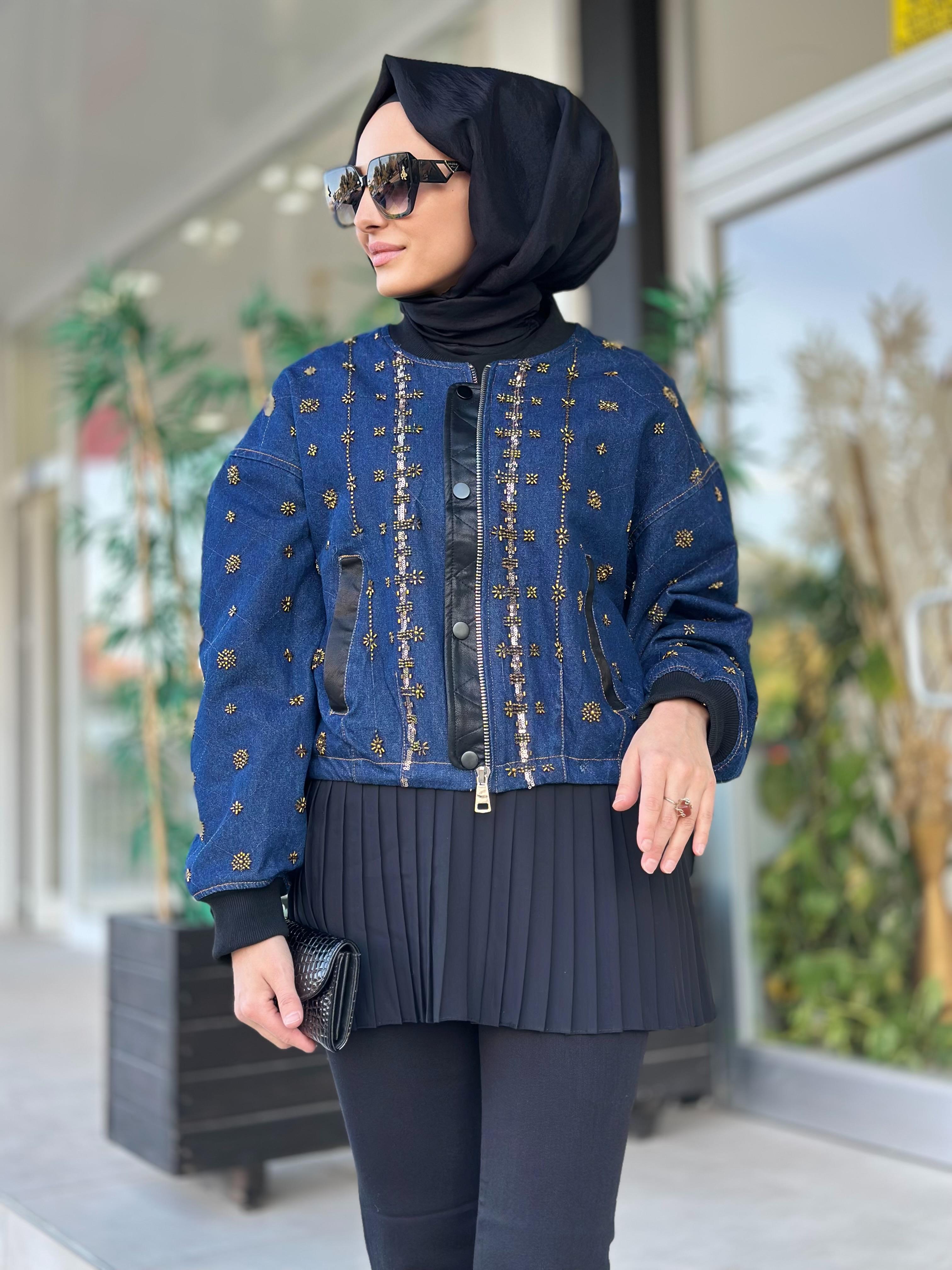 İthal Kısa Kot Ceket-Tac 87969