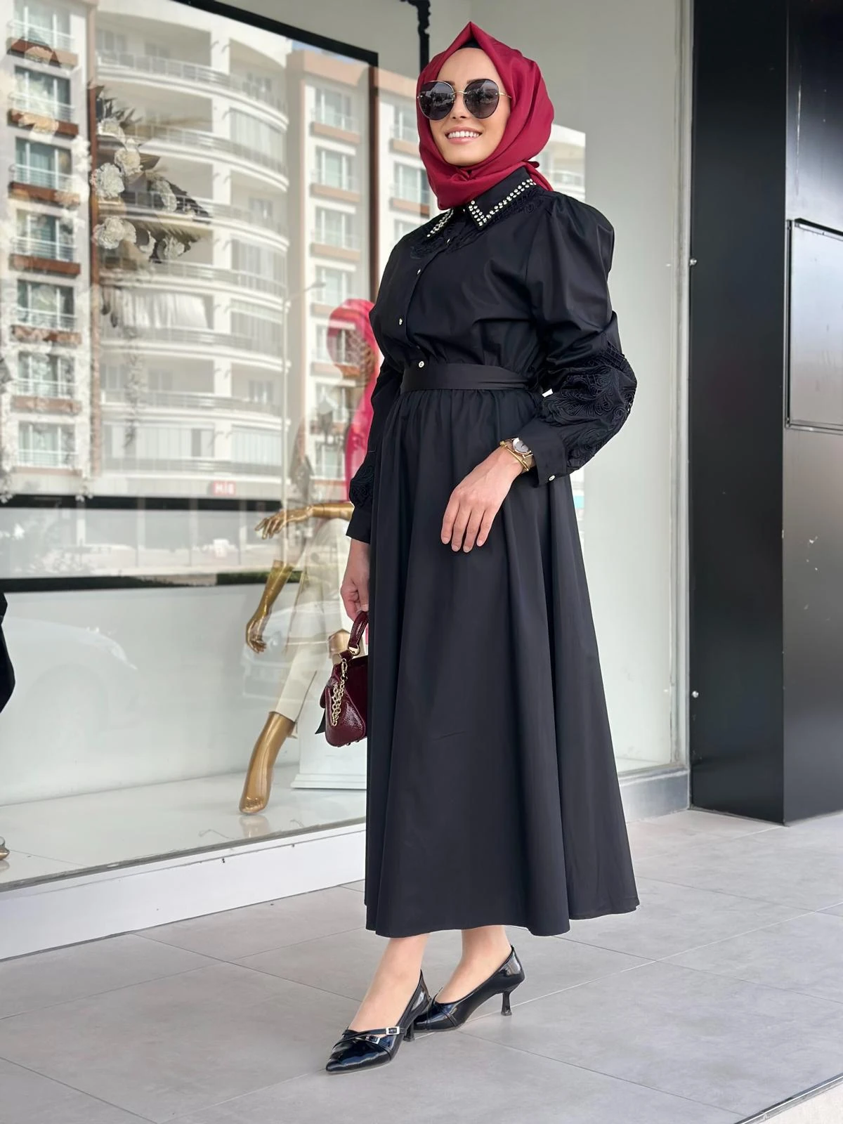 Lioara Güpürlü Elbise-Tac 5007