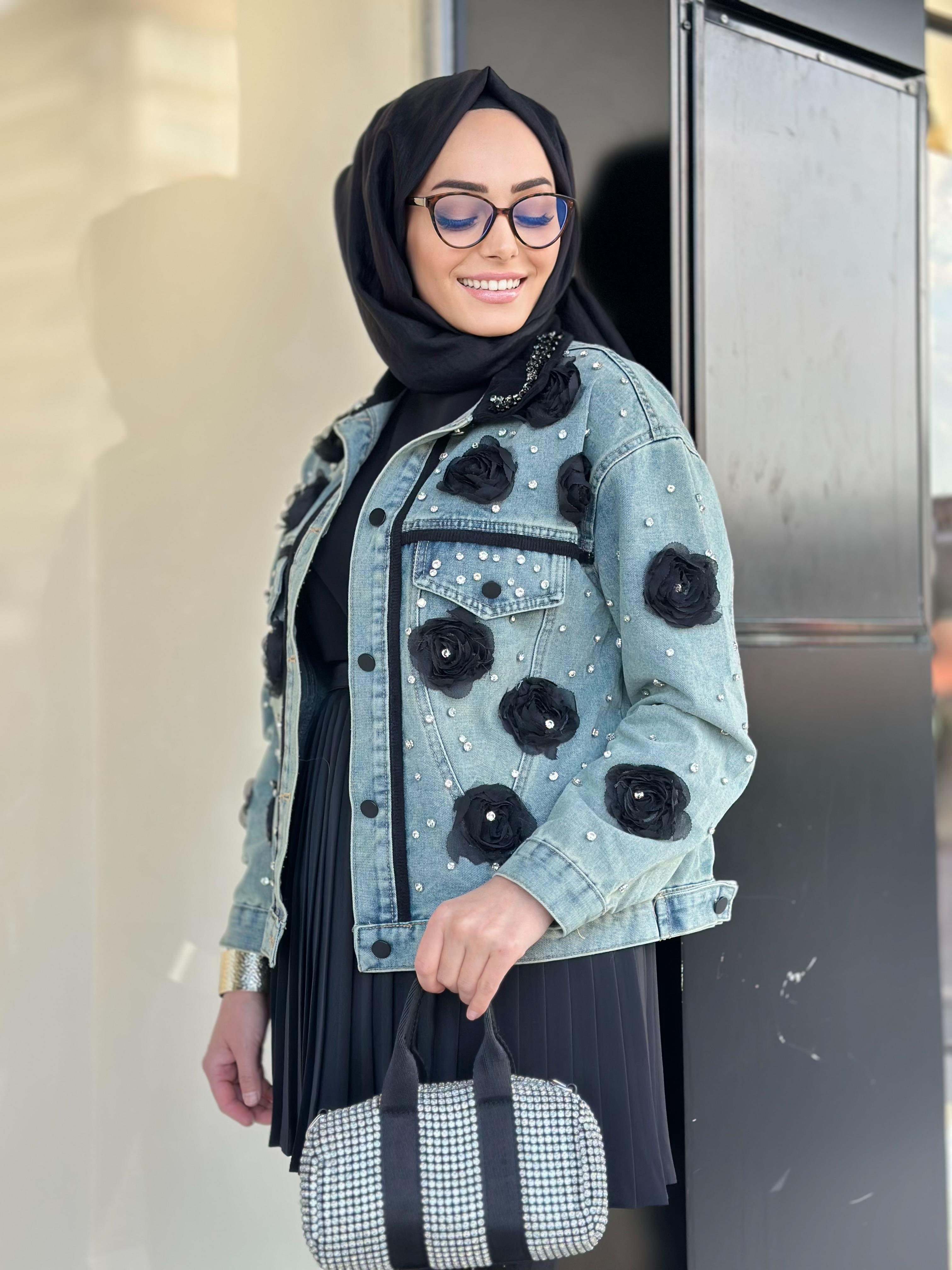 Güllü Kot Ceket-Tac 95136