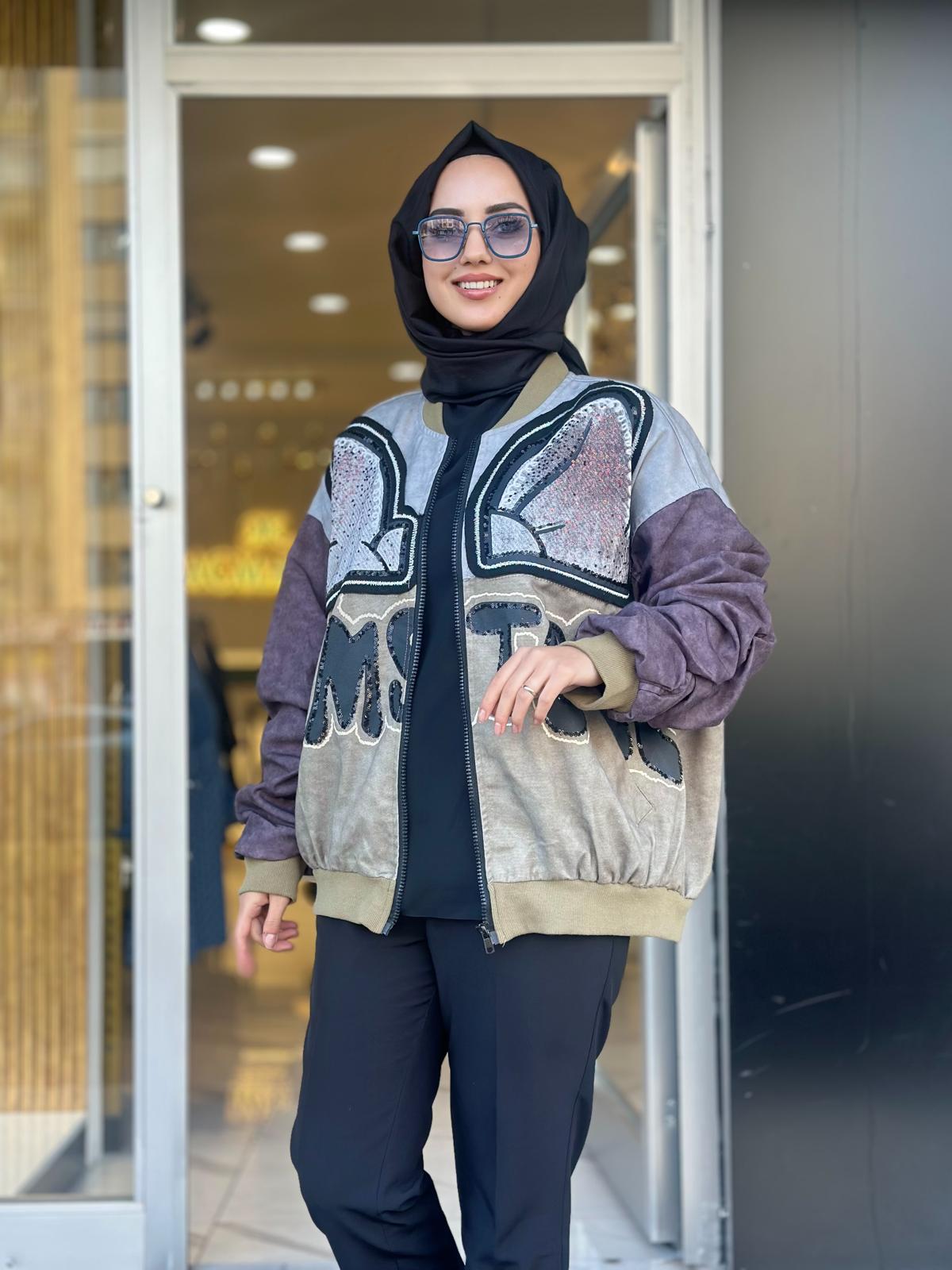 İthal Boomber Ceket-Tac 52646 - Yeşil