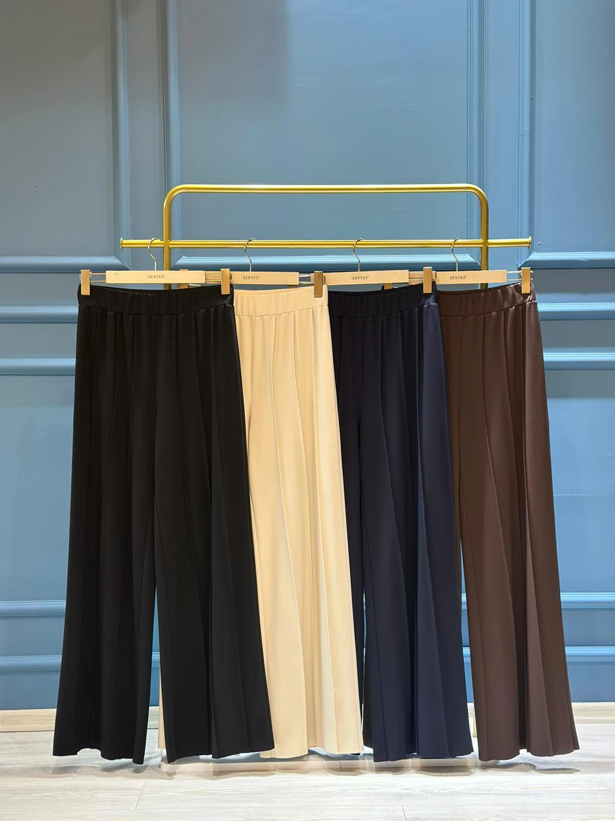 Liora Geniş P.Örme Pant.-Tac 5612 - KAHVERENGİ