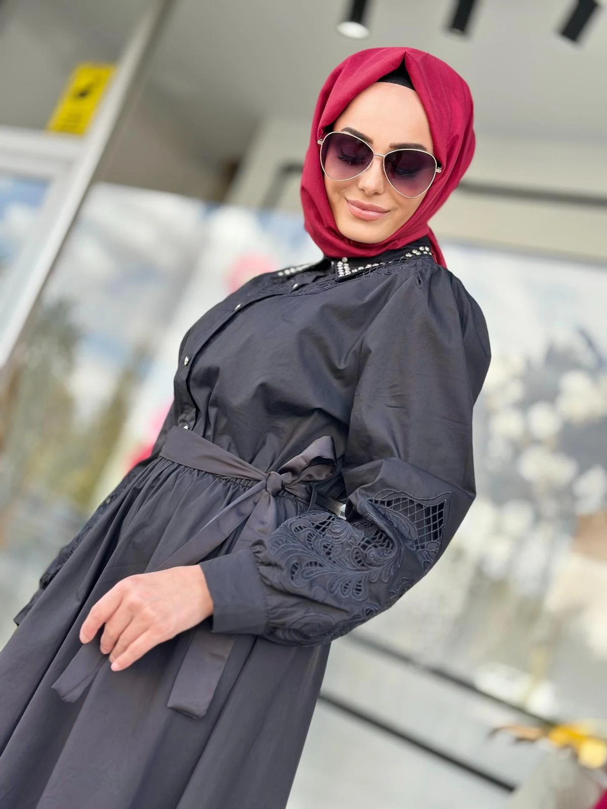 Lioara Güpürlü Elbise-Tac 5007