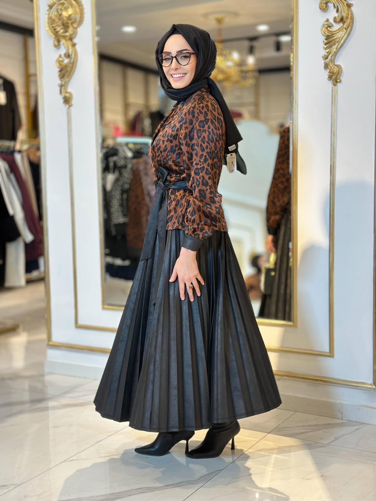 Leopar Des.Etek Takım-Tac 45821