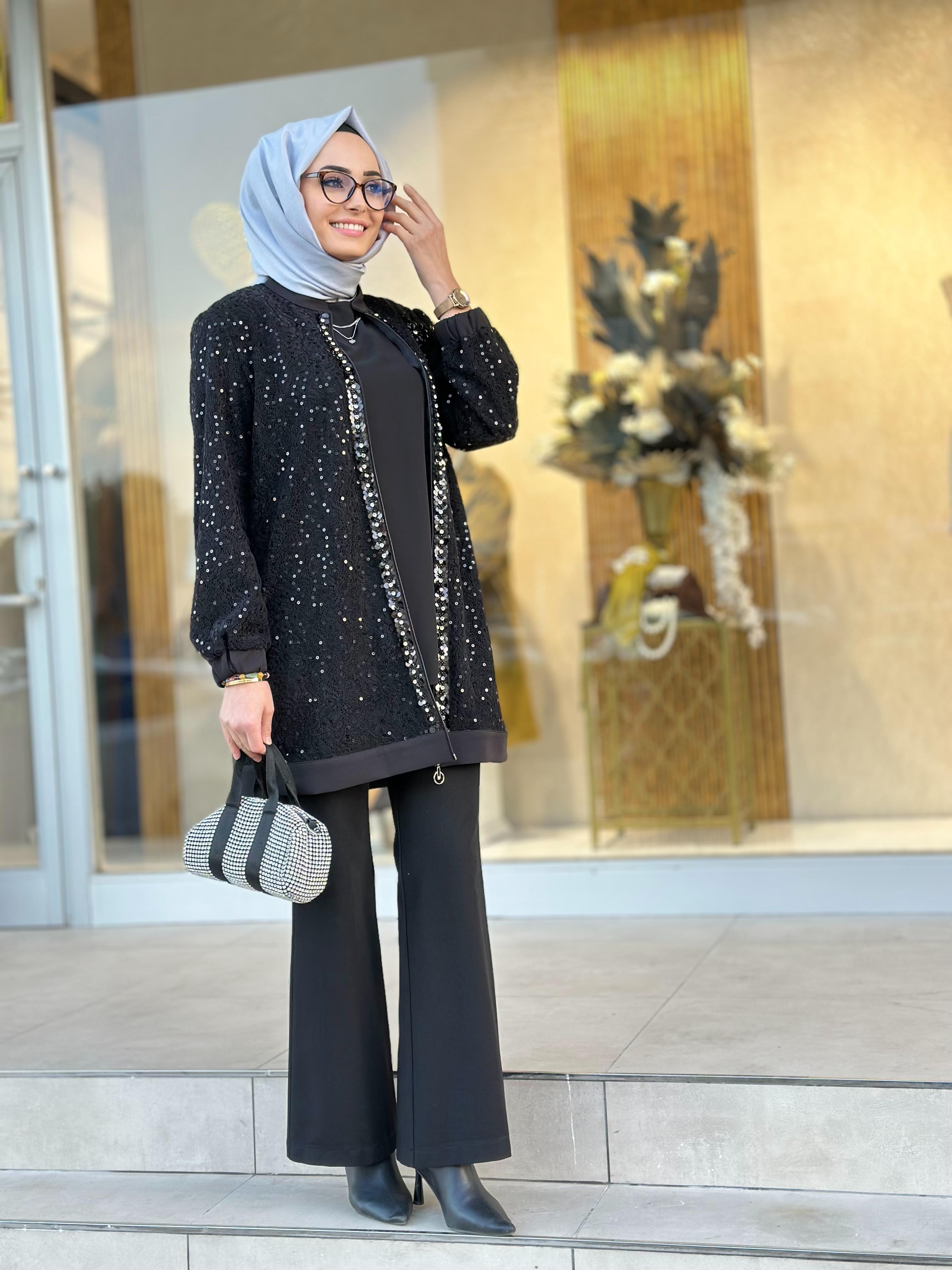 Pulpayetli Güpür Kap-Tac 4207