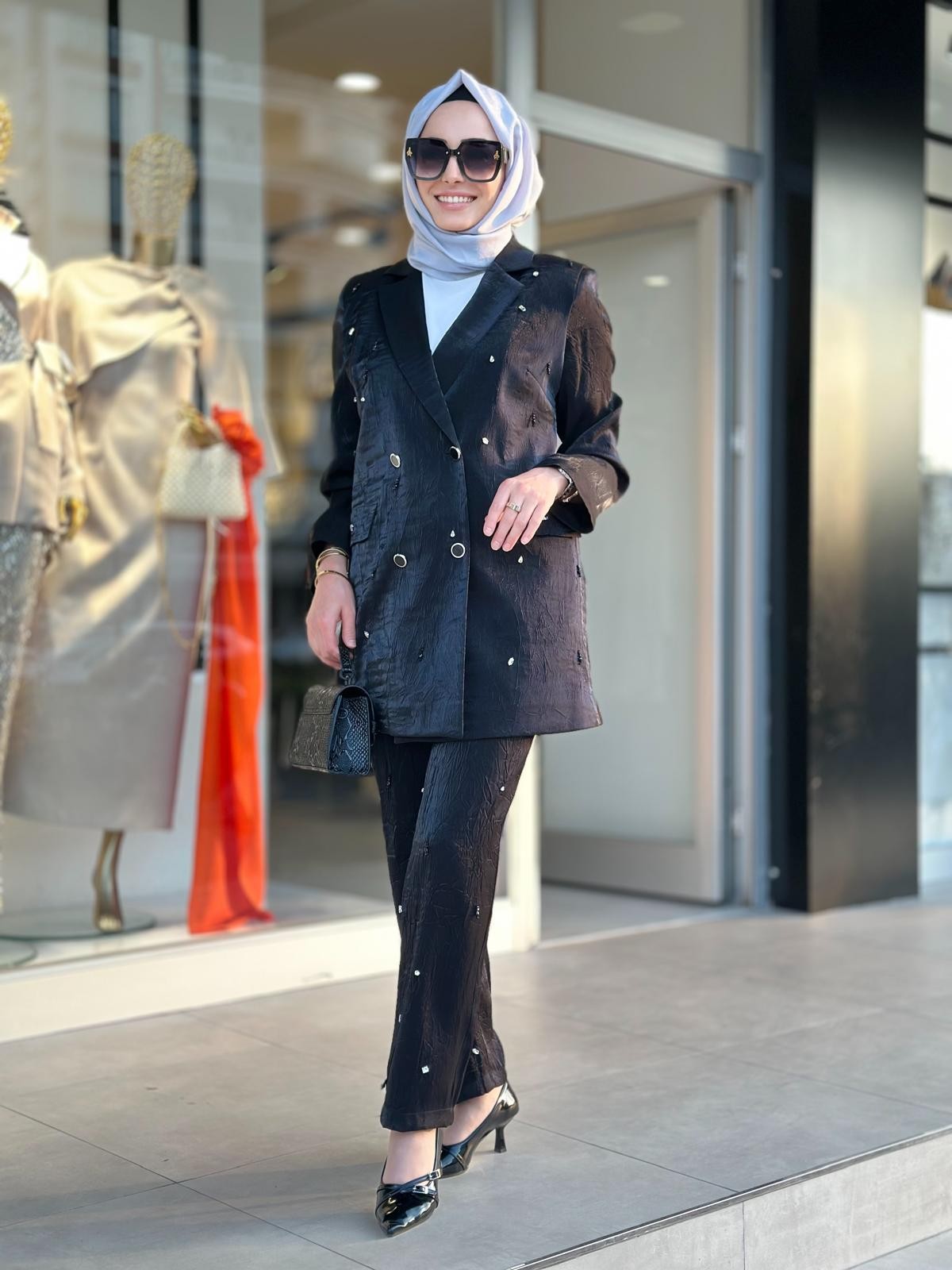Kruvaze Kapama Pant.Takım-Tac 15185
