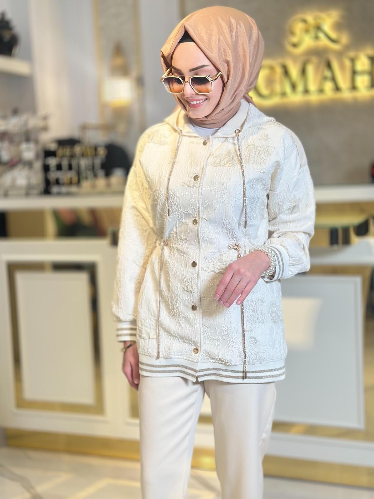Desenli Jakar Takım-Tac 25487
