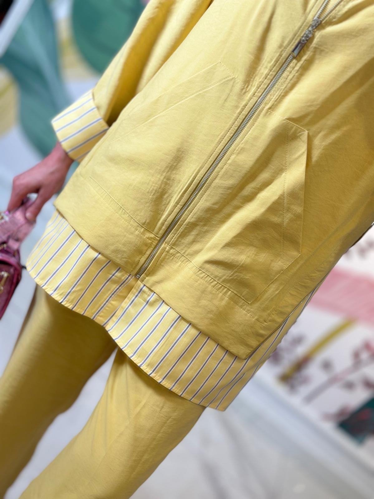 Çizgili Poplin Pant.Takım-Tac 2097
