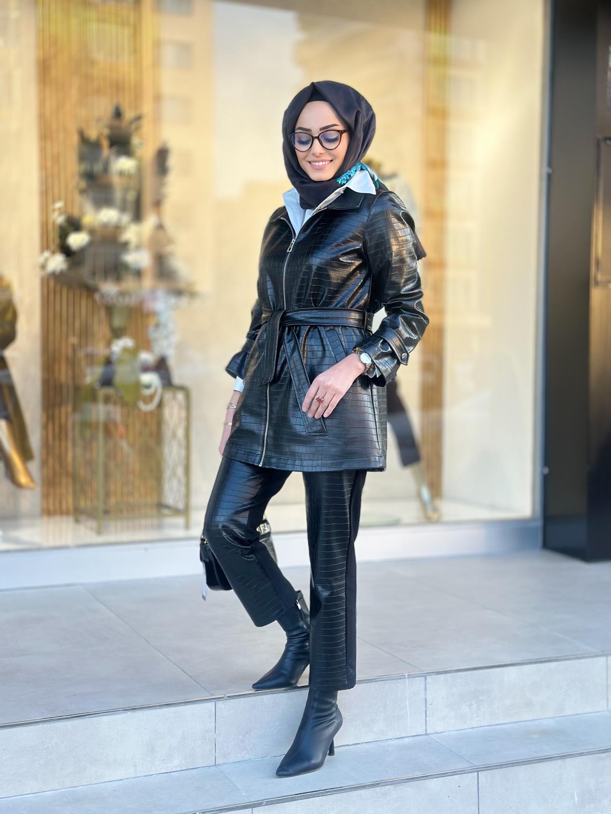 Mystiue Deri Takım-Tac 85236