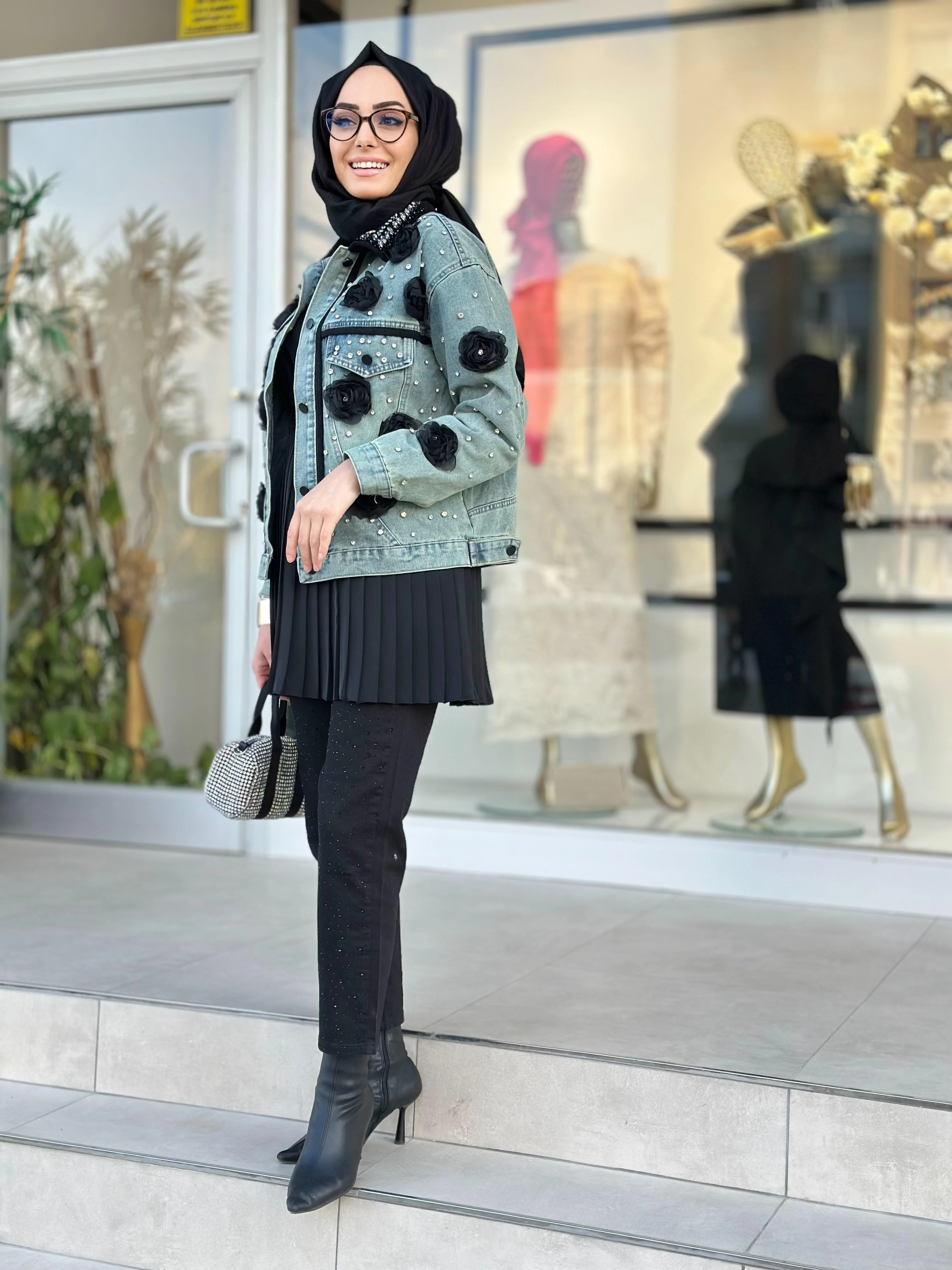 Güllü Kot Ceket-Tac 95136