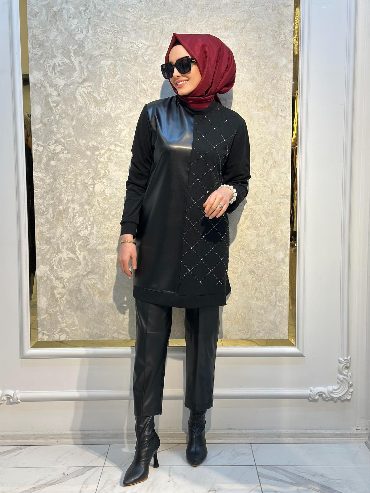 Deri Ve Taş Det.Tunik-Tac 987