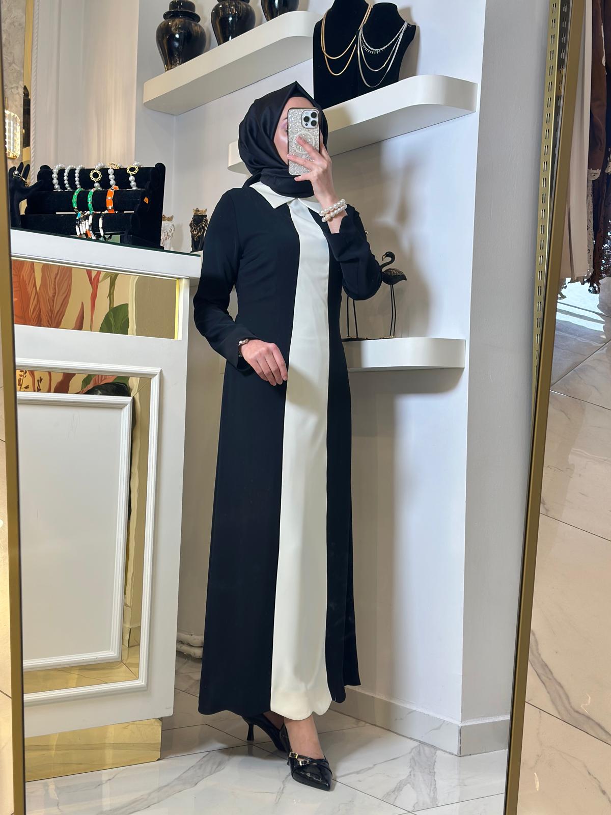 Fiyonklu Elbise-Tac 2047