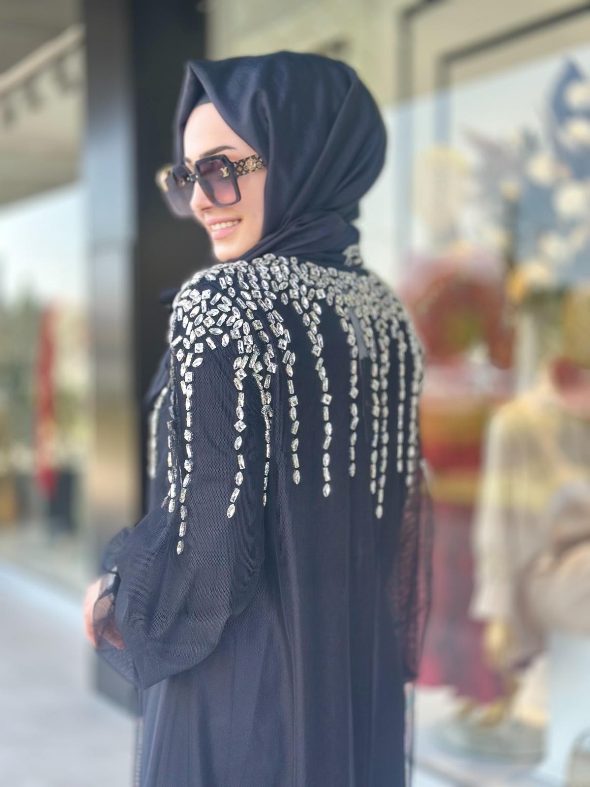 Fırfır Det.Pırlanta Abaya-Tac 6228