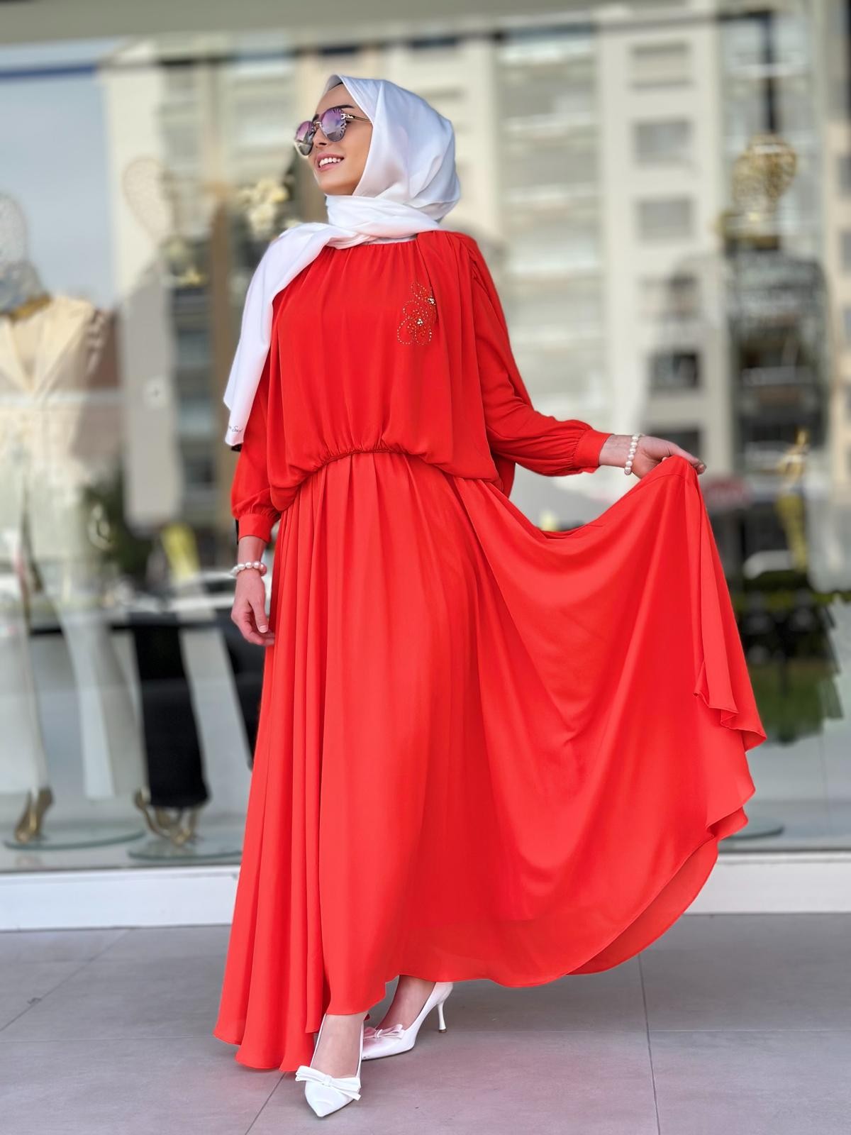 Şifon Bluz Takım-Tac 79038